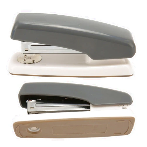 CYTGOUPER 2pcs Multipurpose Desktop Stapler,20 Sheet Capacity Stapler Heavy Duty Rotation Ergonomic Design Table Stapler for Office School Home (Grey)