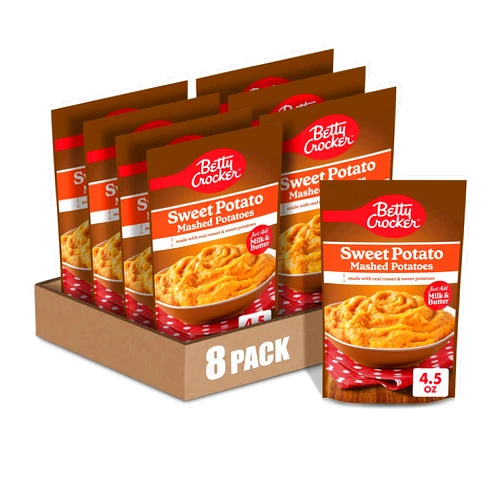 Betty Crocker Sweet Potato Mashed Potatoes, 4.5 oz. (Pack of 8)