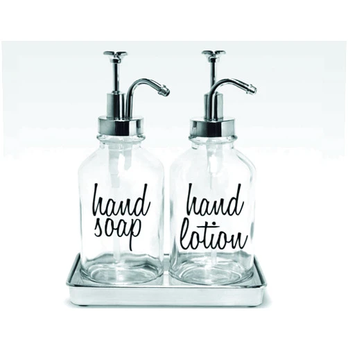 Klein_Kreations hand soap hand lotion - vinyl decal sticker farmhouse kitchen bathroom-hny