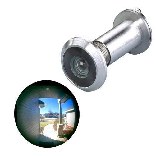 TOGU TG2814YG-SPC Solid Brass UL Listed 220-degree Door Viewer with Heavy Duty Privacy Cover for 1-3/8