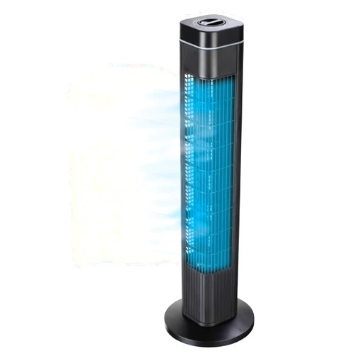 Elly Décor Sky Care Tower Fan For Bedroom,24 ft/s velocity, 120° Oscillating Fan with 3 speeds, 56db,standing fan, Basic Ultralight Powerful fan for living room, office and bedroom, 29” bladeless fan