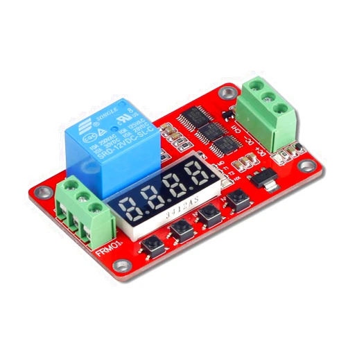 UCTRONICS DC 12V Programmable Multifunction Time Delay Relay Module with Segment LEDs Display for Smart Home, Automatic Control