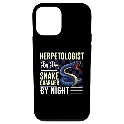 Snake Enthusiast Reptiles Herpetology Gift Idea iPhone 12 mini Herpetologist By Day Snake Charmer By Night Case