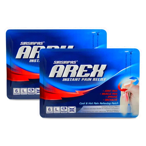 SINSINPAS AREX Cool & Hot Pain Relieving Patch, Large 2 Pack (12 Patches Total)…