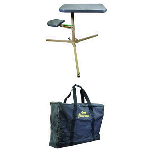 Caldwell Stable Table with Ambidextrous Design, 360 Degree Rotation Stable Table Carry Bag with Heavy Duty Construction and Inner Compartment for Outdoor, Range, Shooting and Cleaning