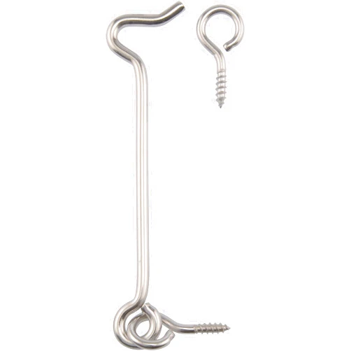 Hardware Essentials 853374 Hook and Eye Latch Stainless Steel 4