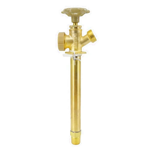 Himaweek 6 Inch Anti-Siphon Frost Free Sillcock Valve Multiturn 1/2 Inch NPT, 3/4 Inch Hose Bibb, Brass Body,Brass Valve 6 inch Length