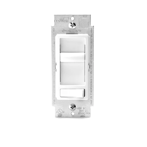 Leviton SureSlide Dimmer Switch for Dimmable LED, Halogen and Incandescent Bulbs, 6674-P0W, White