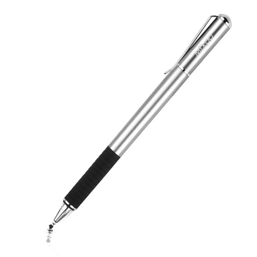 Mixoo Smart Pen,Disc & Fiber Tip 2 in1 Series,Capacitive Stylus Tip,High Sensitivity & Precision,Stylus Pens for Touch Screens (Space Grey)