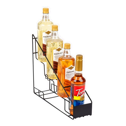 Mind Reader Coffee Syrup Station, Coffee Bar Accessories, Kitchen Countertop Organizer, Metal, 4.25