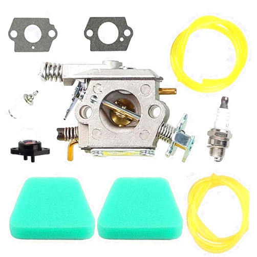 Shnile 545081885 Carburetor Air Filter Carb Fuel Line Spark Plug Carb for Poulan Chainsaw 1950 2050 2150 2375 Wild Thing Walbro WT 89 891 WT-324 Zama C1U-W8 C1U-W14 Replace# for 545081885