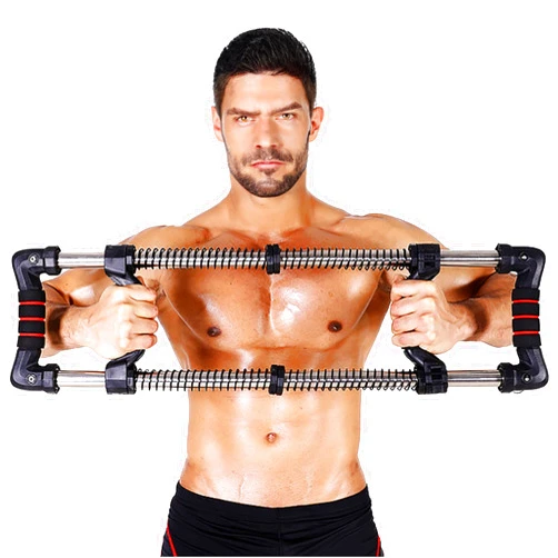 Lygoeege Two-Direction Twister Arm Exerciser Adjustable 88-220lbs Resistance, Strength Training for Chest, Arms, Back, and Abs, Gym Kit for Home, Travel or Outdoors