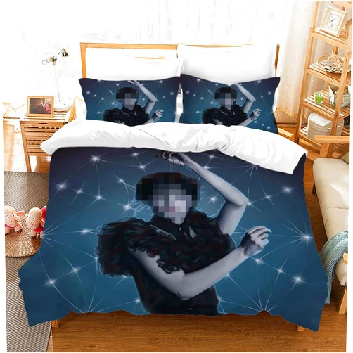 MKHFUW Wedesday Adms Bedding Set Twin Bed Sets for Adult Teen (Queen-XQS02)