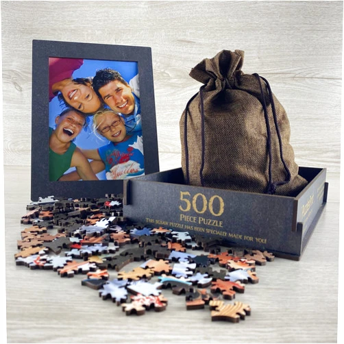 Redwalk PuzzlesPrint Custom Wooden Jigsaw Puzzle, Personalized Wood Puzzle with Your Photo, Wooden Gift Box Included (250 Pieces)