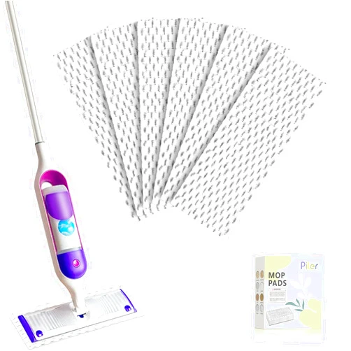 Piler 6 Pack Power Mop Pads Compatible with Swiffer PowerMop, Power Mop Refills Wet Dry Pads - Reusable Microfiber Mopping Cloths Replacement Refills, Washable Spray Mop Pads for Wood Floor Cleaning