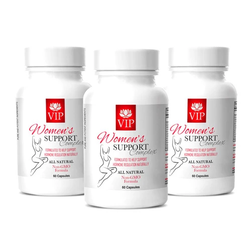 VIP Supplements Hot Flashes Menopause Relief - Women's Support Complex Natural - Licorice Root Extract - 3 Bottle (180 Capsules)