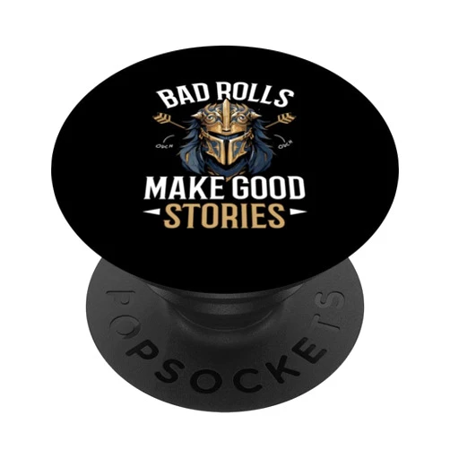 RPG Apparel Tabletop Pen And Paper Games SteMi RPG Gaming Role Playing D20 Tabletop Games Funny RPG Gamer PopSockets Adhesive PopGrip