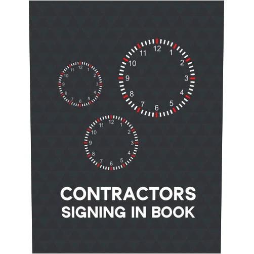 By Donna Head (Author) Contractors Signing In Book: Visitor Log Book and Contact Tracing Register, Building Site Sign In and Out Book, Black & White Cover