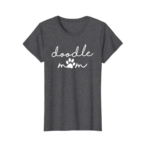 GO WITH THE PAW Golden Doodle Mom Mini Labradoodle Goldendoodle Pawprint T-Shirt