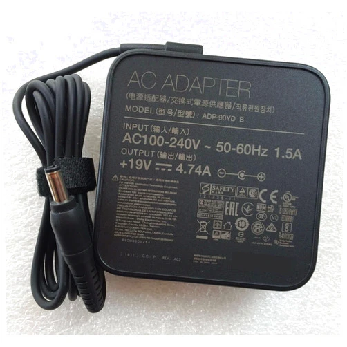 FHSJD 19V 4.74A 90W ADP-90YD B AC Adapter Charger Compatible for Asus K55A K55N K501UX K53E Q550L U56E A55A K751L A450J A450VC X53E X551M X555LA K550D A55V Laptop Power Supply Cord