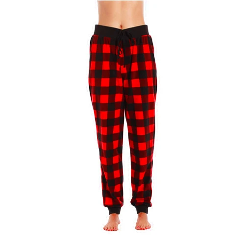 #followme Buffalo Plaid Flannel Pajama Pants for Women with Pockets
