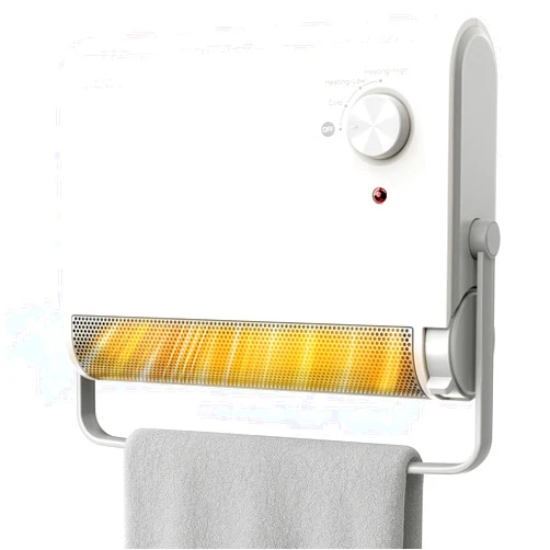 EasyAcc Electric Heaters for Indoor Use, 1200W PTC Fast Heating Energy Efficient Panel Wall Heaters, 30° Oscillation, 3 Modes, Easy 2-Min Install, Plug in Space Heater for Bathroom Bedroom Office