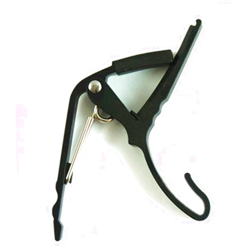 Aiersi Guitars [Aiersi] kapotasuto Guitar Capos one-touch Black Black with One Hand Easy Mounting # Electric Acoustic Folk Classic For AG – AC – GC01 – BK