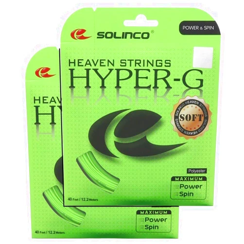 Solinco Hyper-G Soft Tennis String - 2 Packs - Choice of Gauge