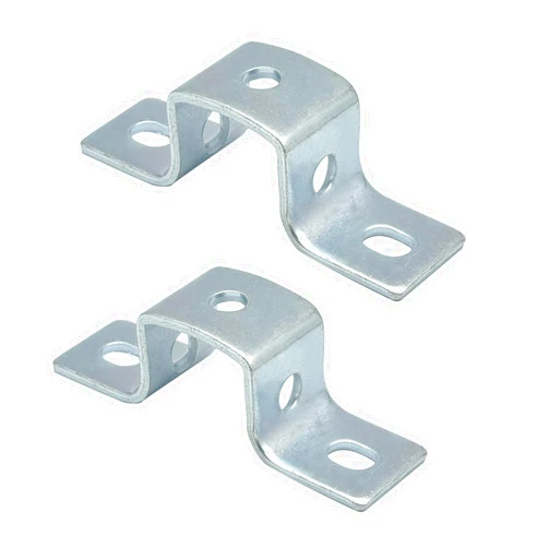 JLTPH 2 Pack U Shaped Strut Connector Bracket,5 Hole U Strut Brackets Heavy Duty Steel Electrogalvanized Height 1-3/4