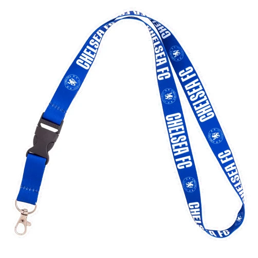 Desert Cactus Chelsea FC Lanyard Vinyl London Blue Lions Club Football Soccer Car Keys ID Badge Holder Keychain Detachable Breakaway Snap Buckle (Lanyard A)