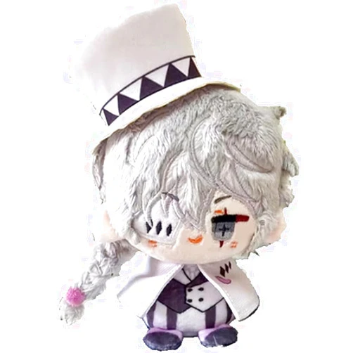 KILA MILA Anime Plush Doll Dazai Osamu Nakahara Chuuya Edogawa Rampo Mini Pendant Keychain Cute Toy Kids Gift(Nikolai Gogol)
