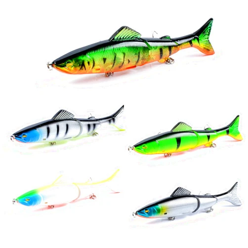 TCMBY Multi Jointed Swimbait Fishing Lures with Tackle Box, Fishing Lures for Saltwater and Freshwater, Lifelike Swimbait for Bass Trout Crappie Walleye, Fishing Gifts for Men, Fishing Gear.