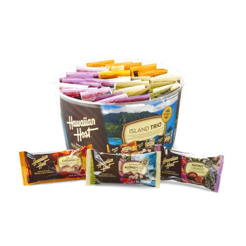 Hawaiian Host Island Trio Gift Pack 36 Count Chocolate and Macadamia,27 grams