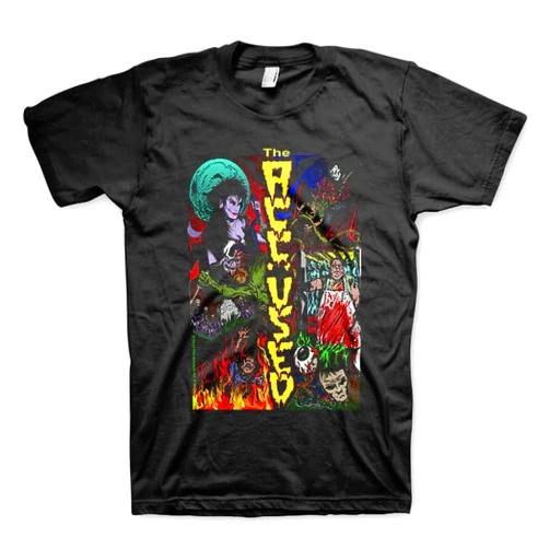 2Bhip The Accused Fritz Mens Black Short Sleeve T Shirt Hardcore Punk & Thrash Vintage Style Band Graphic Tees