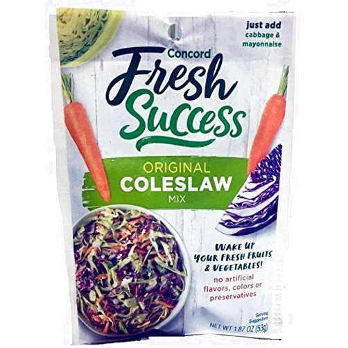 Guong Concord Foods Coleslaw Mix, 1.87 Ounce (Pack of 18)