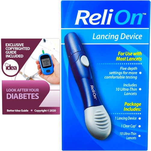 Idea Shop USA ReliOn Lancing Device Bundle with Exclusive 