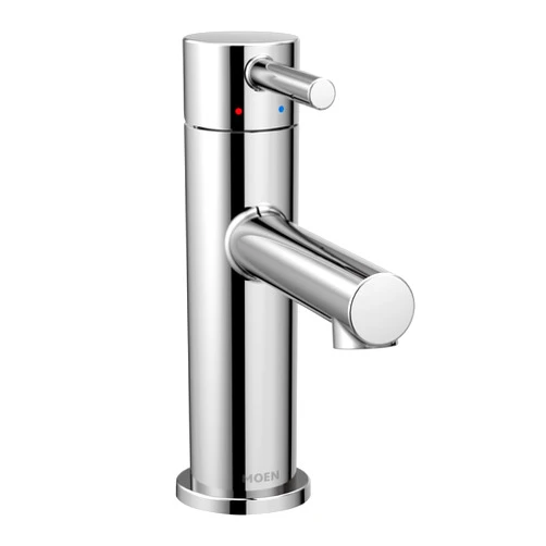 Moen Align Chrome One-Handle Modern Bathroom Faucet with Drain Assembly and Optional Deckplate, 6190