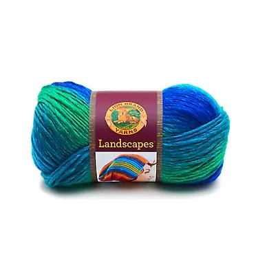 Lion Brand Yarn Landscapes Yarn, Blue Lagoon