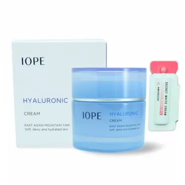 IOPE Hyaluronic Cream, 1.69 fl. oz. / 50 mL, All Skin Types, Moisturized