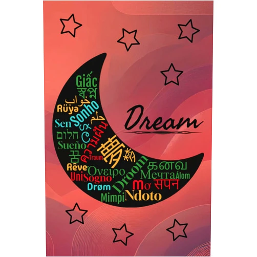 Ryan Sharma Dream: The Perfect Travel Size Dream Journal: - Notebook/Diary - Customizable & Therapeutic - 100+ Lined Pages with Dreamy Illustrations - Abstract ... Languages - For Men, Women, Kids and Teens