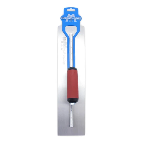 Marshalltown Finishing Trowel, 16 by 4 Inch, Perfect for Spackling, Sheetrock, Stucco, Concrete, EIFS and More, DuraSoft Curved Handle, High Carbon Steel Blade, Xtralite Mounting, MXS66D