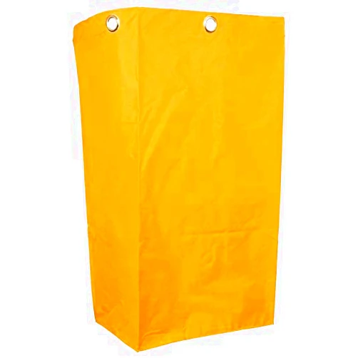 MAYIWO Replacement Janitorial Cart Bag,Waterproof High Capacity Thickened Housekeeping Commercial Janitorial Cleaning Cart Bag(16 x 11 x 27inches) (Yellow)