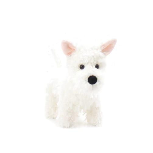 Apricot Lamb Charming West Highland Stuffed Animals for Kids, Soft Cute Plush Toys for Baby Girl and Boy, 7.9 Inches