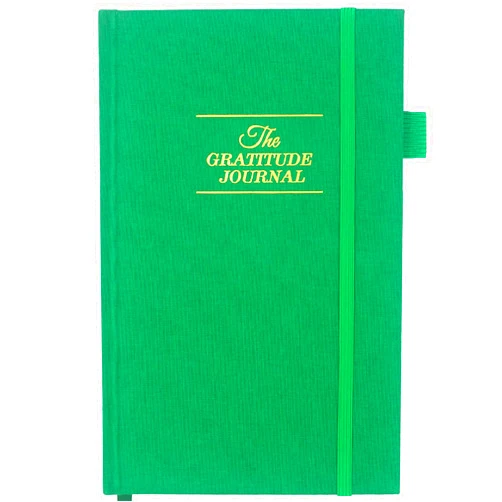 TUPARU The Gratitude Journal: Just Five Minutes a Day to Inspire Thankfulness, Mindfulness, Positivity, Happiness,Upgraded with Pen Holder, Inner Pocket & Elastic Closure Band (Earth Green)