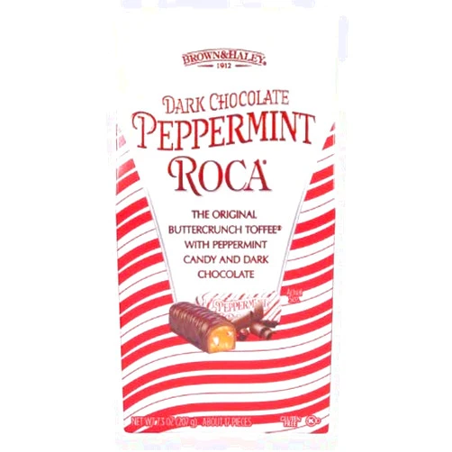 Roca Dark Chocolate Peppermint Roca 7.3oz Stand-Up Box