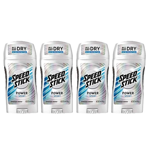 Speed Stick Power Anti-Perspirant Deodorant Unscented 3 oz (Pack of 4)