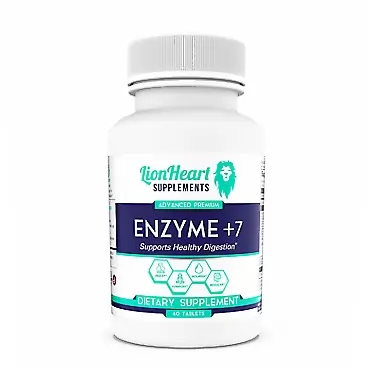 LionHeart Supplements DIGESTIVE ENZYMES SUPPLEMENT - Includes Purified Ox Bile Salts - Tablets for No Gallbladder Sufferers - Enzyme for Digestion & Gas Relief - Helps Bloating, Acid Reflux, Constipation & Repair Leaky Gut 60 Count (Pack of 1)