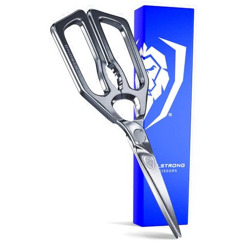 Dalstrong Kitchen Scissors All Purpose- Japanese Stainless Steel - Ambidextrous Kitchen Shears for Food - Detachable - Heavy Duty Scissors Sharp Blade - Herbs, Pizza, Meat Cutting Scissors