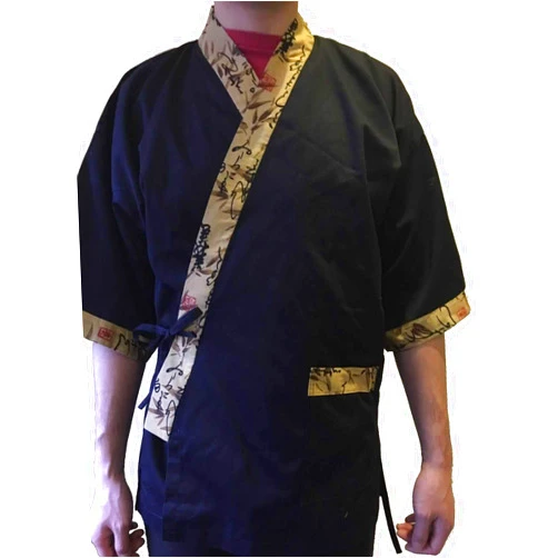 Tonrier Osaka Tokyo Chef Coat Jacket Kimono Sushi Restaurant Bar Japanese Clothes Uniform 5 size Unisex