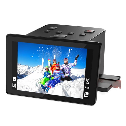 DigitConvert Digital Film & Slide Scanner with 5 Inch LCD Screen, Converts Color & B&W 135/110/126 KPK Negatives & Slides and Super 8 Slides into 22MP JPEG Photos